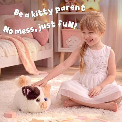 Interactive Fluffy Cat - Touch and Talk Back
