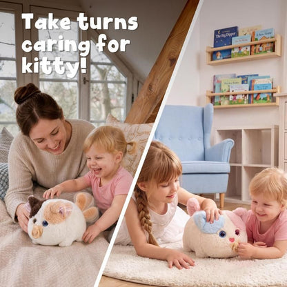 Interactive Fluffy Cat - Touch and Talk Back