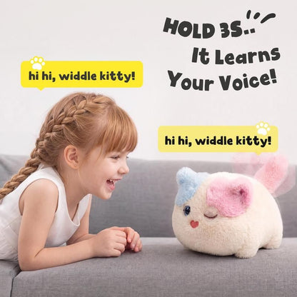 Interactive Fluffy Cat - Touch and Talk Back
