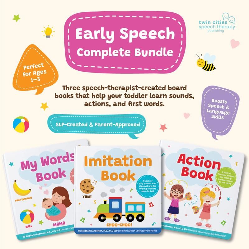 Early Speech Complete Bundle – 3 Fun & Interactive Books
