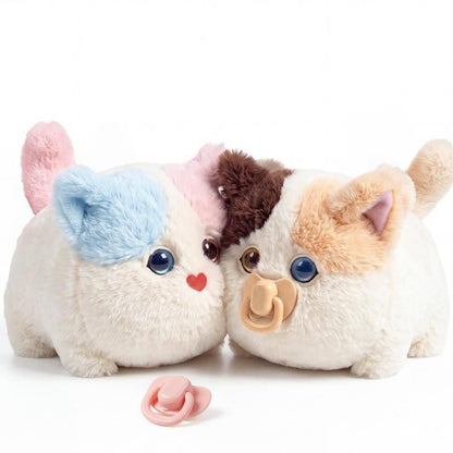 Interactive Fluffy Cat - Touch and Talk Back