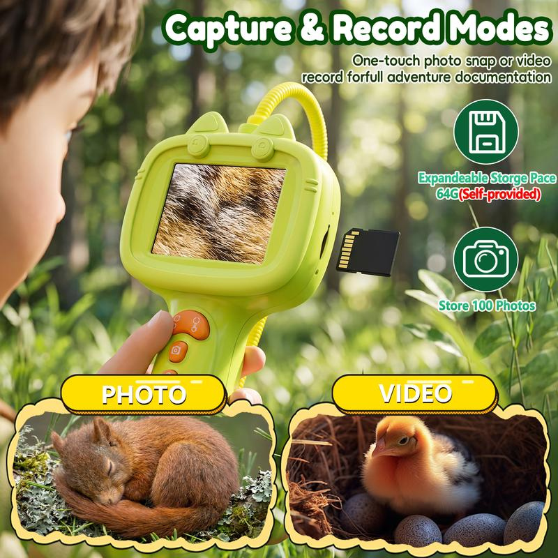 1000X Endoscope for Kids with Screen