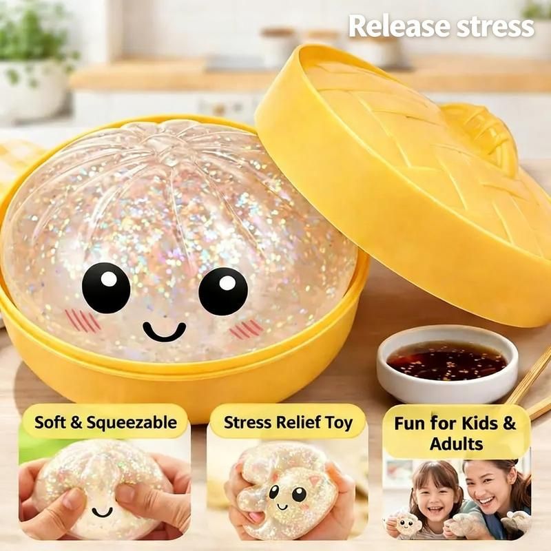 Viral Dumpling Squishy (with Steamer Box)