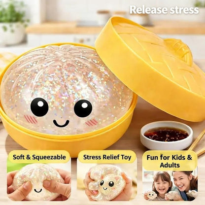Viral Dumpling Squishy (with Steamer Box)