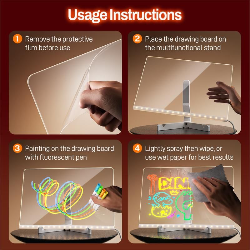 LED Drawing Magic Board for Kids