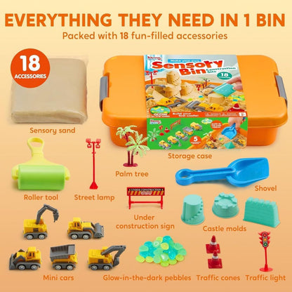 Magic Construction Sensory Bin