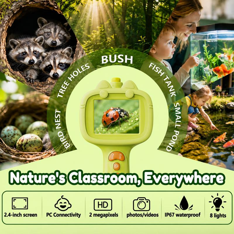 1000X Endoscope for Kids with Screen