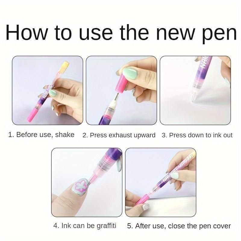Doodle Pen for DIY Nail Art Quick Drying