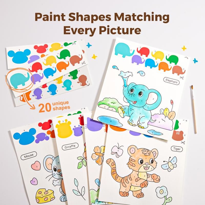 Paint by Numbers Watercolor Magic Book