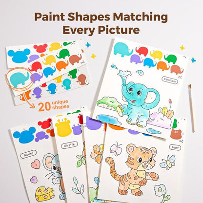 Paint by Numbers Watercolor Magic Book