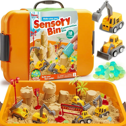 Magic Construction Sensory Bin