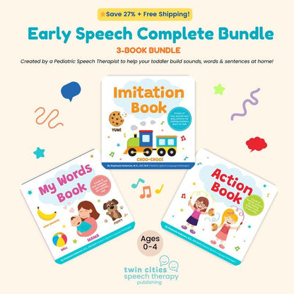 Early Speech Complete Bundle – 3 Fun & Interactive Books
