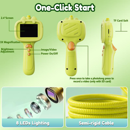 1000X Endoscope for Kids with Screen
