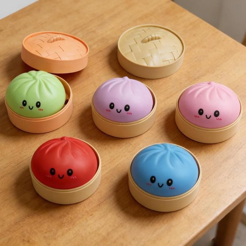 Viral Dumpling Squishy (with Steamer Box)