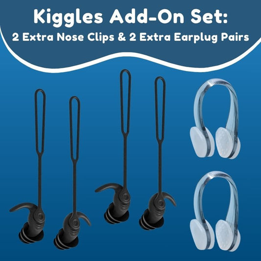 Kiggles Add-On Set: 2 Extra Nose Clips & 2 Extra Earplug Pairs