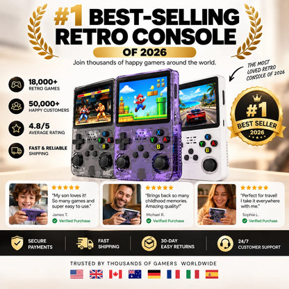 Retro Handheld Game Console - 4.5" IPS HD Display