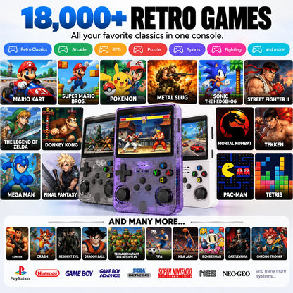 Retro Handheld Game Console - 4.5" IPS HD Display