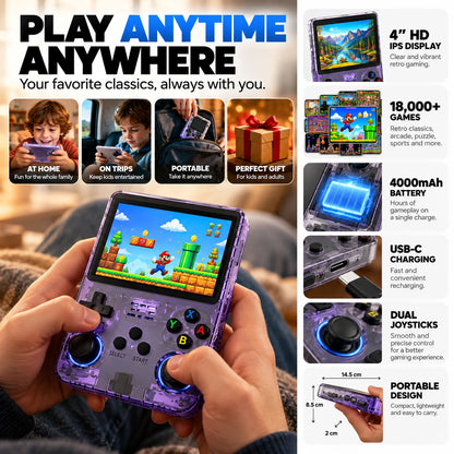 Retro Handheld Game Console - 4.5" IPS HD Display